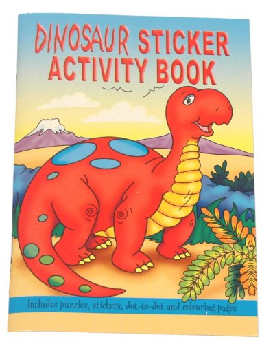 12 DINOSAUR STICKER ACTIVITY BOOKS