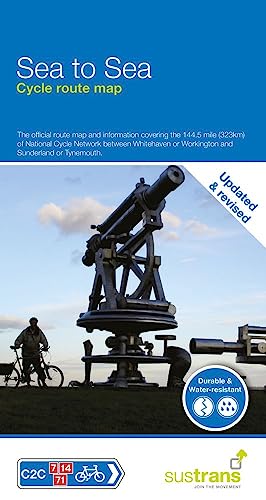 Sustrans Sea to Sea/C2C Cycle Route Map - Whitehaven/Workington to Newcastle/Sunderland
