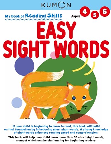 Kumon My Bk of Reading Skills: Easy Sight Words