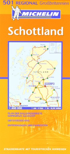 Michelin Regionalkarte Schottland 1 : 400 000