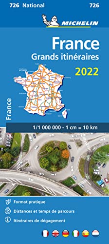 France Route Planning 2022 - Michelin National Map 726