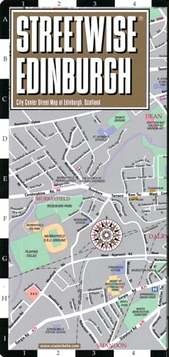 Streetwise Edinburgh Map - Laminated City Center Street Map of Edinburgh, Scotland: City Plans