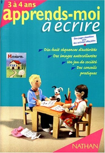 Apprends-Moi A Ecrire 3/4 Ans