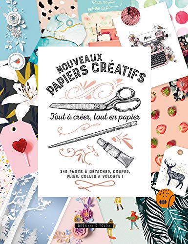 Nouveaux papiers créatifs - Tout à créer, tout en papier: 246 pages à détacher, couper, plier, coller à volonté !