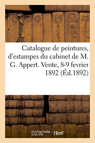 Catalogue de peintures, d'estampes et d'objets d'art japonais provenant du cabinet de M. G. Appert