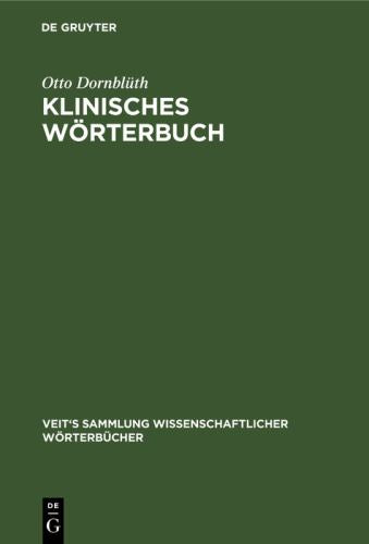 Klinisches Wrterbuch