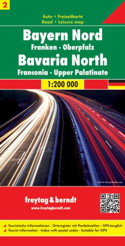 Northern Bavaria - Franconia - Oberpfalz, Automap 1:200.000