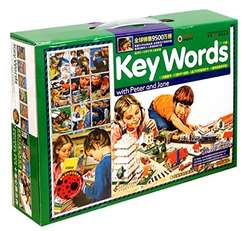 Key Words with Peter and Jane(with CD for Children of Grade 7-12 Aged 6-15,18 Colums)(Happy Beetles Bilingual Kids Books)