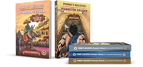 Ponni's Beloved- Ponniyin Selvan Set of 5 Books (1,2,3,4 & 5) By Kalki Krishnamoorthy, Sumeetha Manikandan