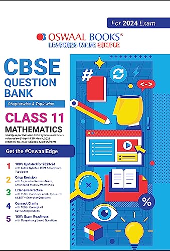 Oswaal CBSE Class 11 Mathematics Question Bank (2024 Exam)