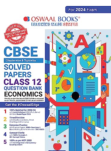 Oswaal Cbse Chapterwise Solved Papers 2023-2014 Economics Class 12th