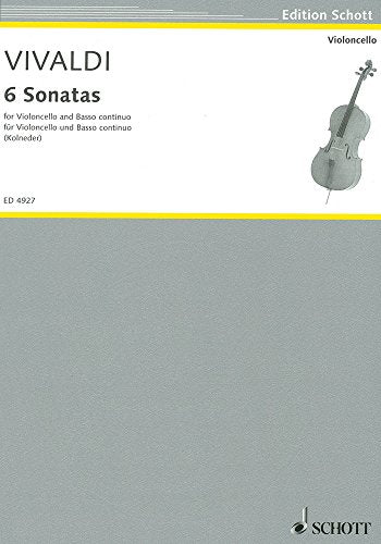 ANTONIO VIVALDI - SIX CELLO SONATAS - 6 SONATES POUR VIOLONCELLE - VIOLONCELLE ET PIANO