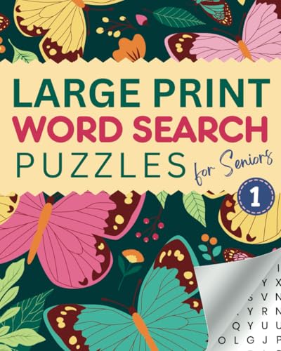Large Print Word Search Puzzles for Seniors: Eye-Friendly Word Find Puzzles: 50 Fun and Nostalgic Themed Puzzles for Senior Citizens