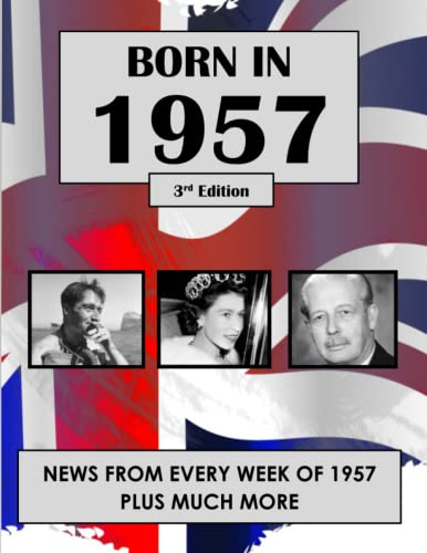 Born in 1957: News from every week of 1957. How times have changed from 1957 to the 21st century. A birthday gift book for women and men.