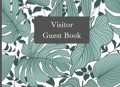 Visitor guest book: Guest book for airbnb home book 8.25 x 6 120 pages