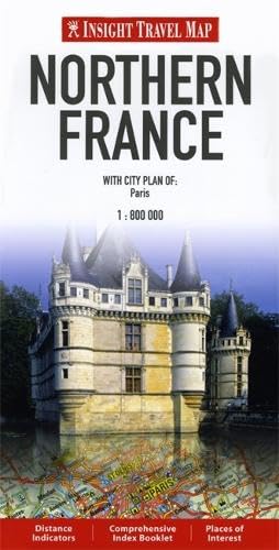 Insight Guides Travel Map Northern France