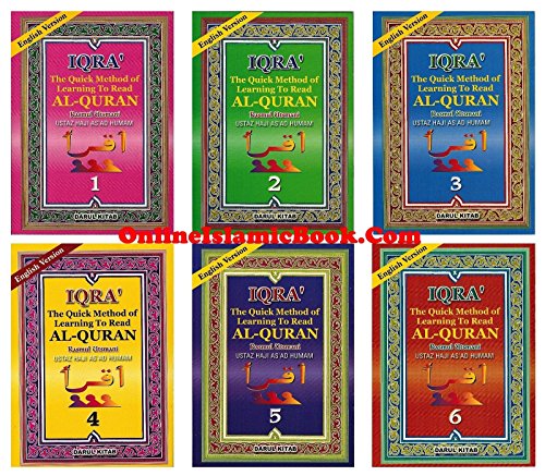 Iqra Quran Reader Set of 6 Books - The Quick Method of Learning Al-Quarn