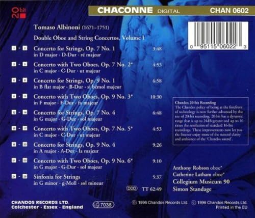 Albinoni: Concertos
