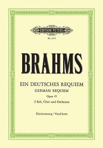 Brahms: German Requiem Op. 45 (Vocal Score) (EP3672): Klavierauszug