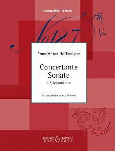 Concertante Sonata: 2 flutes (violins). Partition d'exécution.