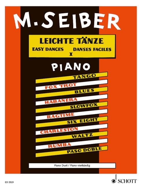 Danses faciles: Ein Querschnitt durch die neuen Tanzrhythmen für instruktive Zwecke. Piano (4 hands).