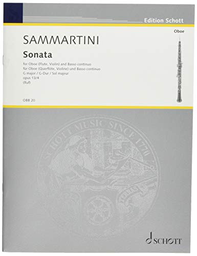 Sonata in G major: op. 13/4. oboe (flute, violin) and basso continuo.