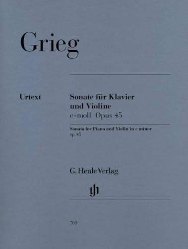 EDVARD GRIEG : SONATE POUR VIOLON EN UT MINEUR OP. 45 (DOIGTES VIOLON) - VIOLON ET PIANO