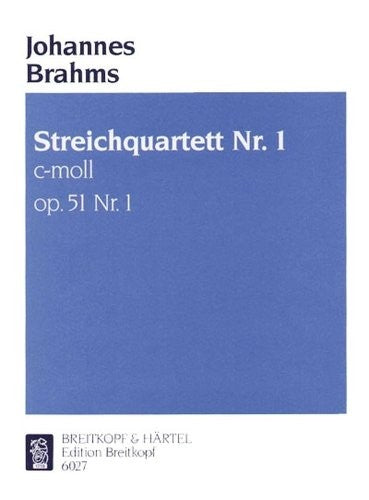 STREICHQUARTET 1 C OP.51 MUSIQUE D'ENSEMBLE