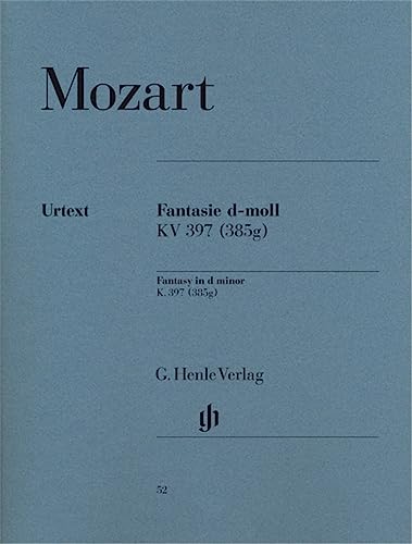 Fantasy D Minor KV 397 (385g) - piano - (HN 52): Instrumentation: Piano solo
