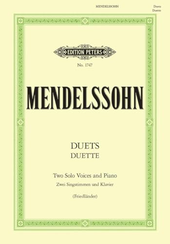 Mendelssohn: Vocal Duets (Two Solo Voices and Piano) (EP1747)
