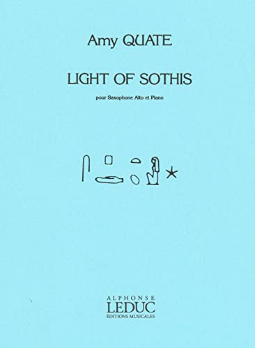 Amy Quate: Light of Sothis for Saxophone and Piano