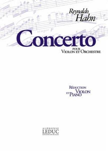 REYNALDO HAHN: CONCERTO