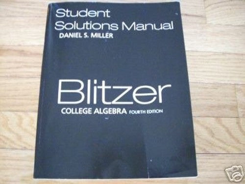 Student Solutions Manual