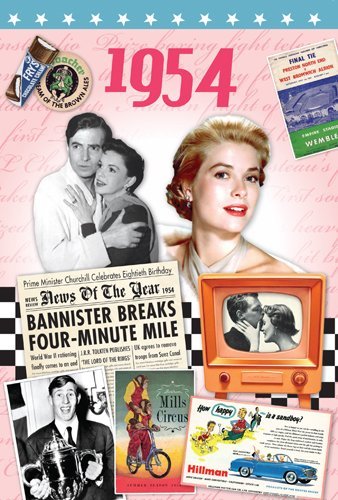 1954 Birthday Gifts - 1954 DVD Film and 1954 Greeting Card
