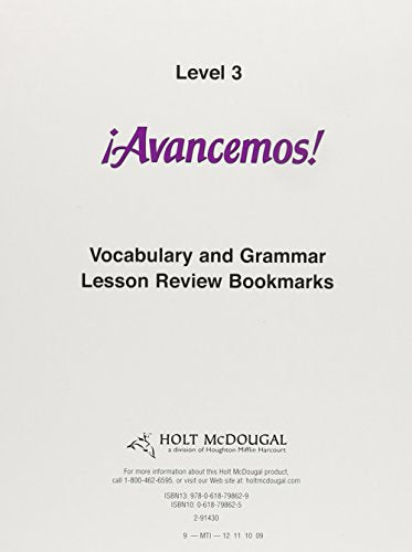 Cuaderno Para Hispanohablantes (Student Workbook) with Review Bookmarks Level 3