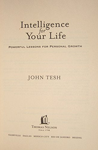 Intelligence for Your Life