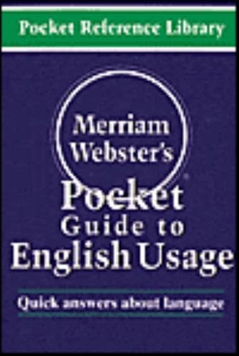 Merriam-Webster's Pocket Guide to English Usage