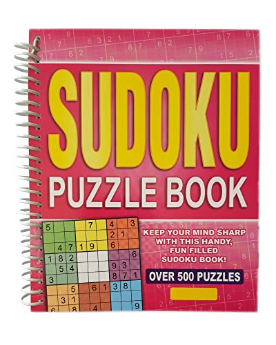 WF Graham Sudoku Puzzle Book - Spiral Bound Brain Teasers Travel Puzzles Book with over 500 Logic Puzzles