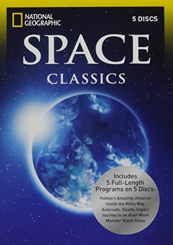 Space Classics by National Geographic, 5 discs include programs: 1~ Hubble's Amazing Universe...2~ Inside the Milky Way...3~ Asteroids: Deadly Impact...4~ Journey to an Alien Moon...5~ Monster Black Holes