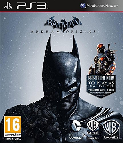 Arkham Origins including Deathstroke DLC and Knightfall pack (PS3)