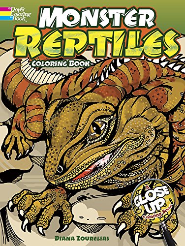 Monster Reptiles Coloring Book
