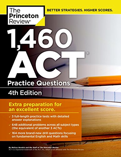 1,297 Act Practice Questions, 4Th Edition