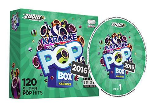 Zoom Karaoke Pop Box 2016: A Year In Karaoke - Party Pack - 6 CD+G Box Set - 120 Songs