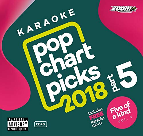 Zoom Karaoke CD+G - Pop Chart Picks 2018 (Part 5) + FREE Five Of A Kind Ladies of Soul CD+G