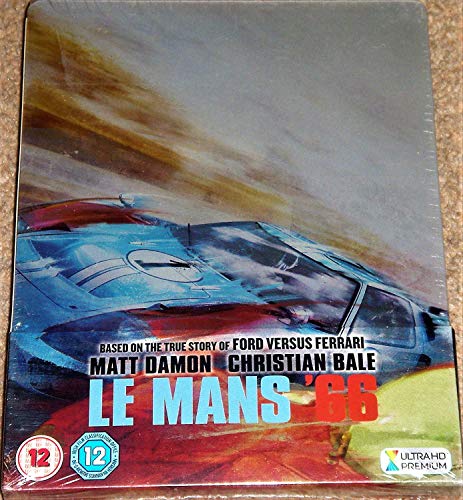 Le Mans 66 (Ford Versus Ferrari) 4K Ultra HD Limited Edition Steelbook / Includes Region Free Blu Ray