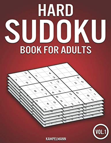 Hard Sudoku Book for Adults: 400 Difficult Sudokus for Adults (Vol. 1)