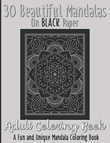 30 Beautiful Mandalas On BLACK Paper