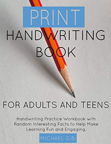 Print Handwriting Book for Adults and Teens