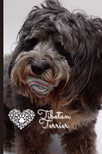 Tibetan Terrier: Journal and Notebook - Composition Size (6"x9") With 120 Lined Pages, Perfect for Journal, Doodling, Sketching and Notes