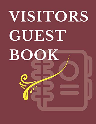 Visitors Guest Book: Awesome signing book for visitors-Contact Name,Address Lines,Feedback Comments ... 120 pages (8.5x11 inch, 21.59x27.94 cm)